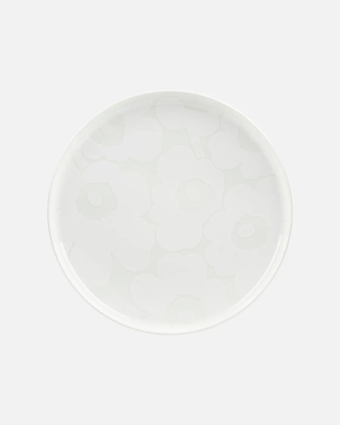 Oiva / Unikko Plate 25 cm, White