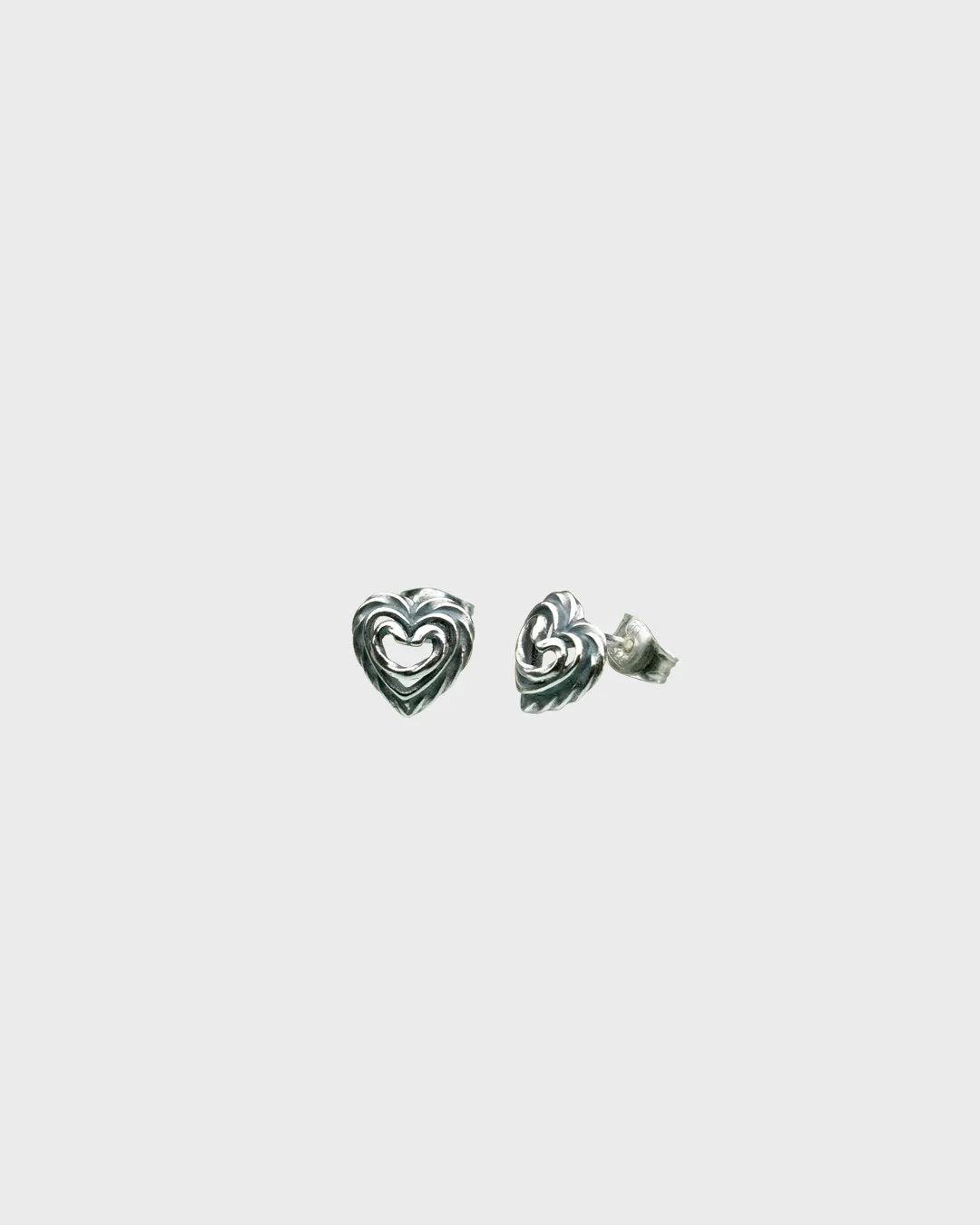 Heart of the House Silver Stud Earrings