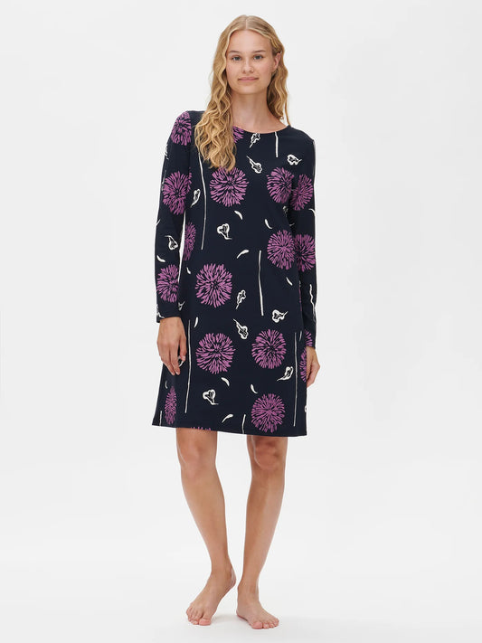 Chrysanthemum Long Sleeve Nightgown