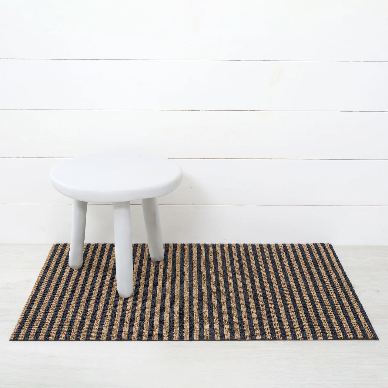 Breton Stripe Shag Mat - Coast
