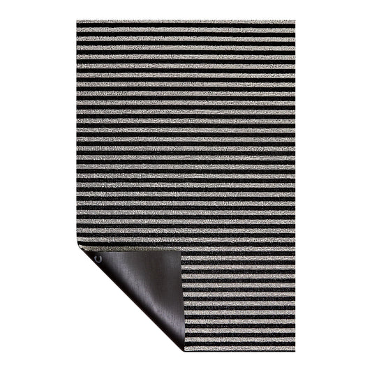Breton Stripe Shag Mat - Tuxedo