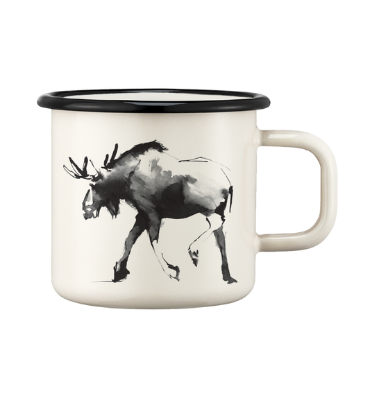 Teemu Moose Enamel Mug 12.5 oz