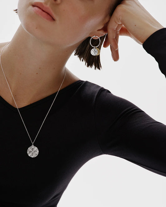 Amulet pendant Four-leaf Clover Silver