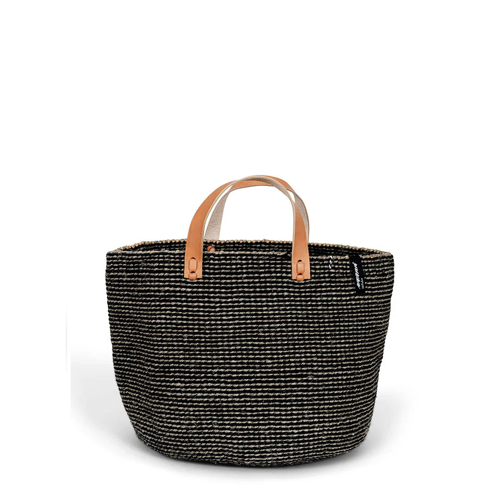 Pamba Market Basket - Grey Sisal M