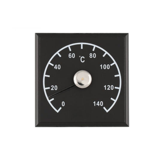 Sauna Thermometer, Square Black