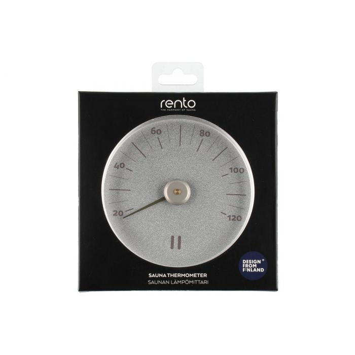 Rento Aluminum Sauna Thermometer Natural