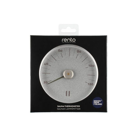 Rento Aluminum Sauna Thermometer Natural