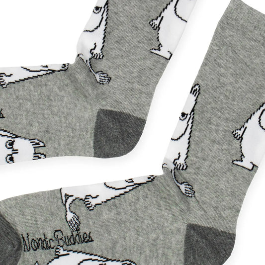 Moomintroll Grumpy Men’s Socks - Grey