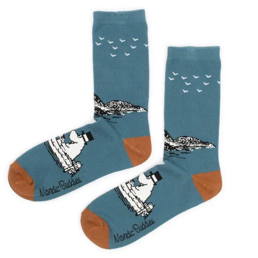 Moominpappa Boating Men’s Socks - Petrol