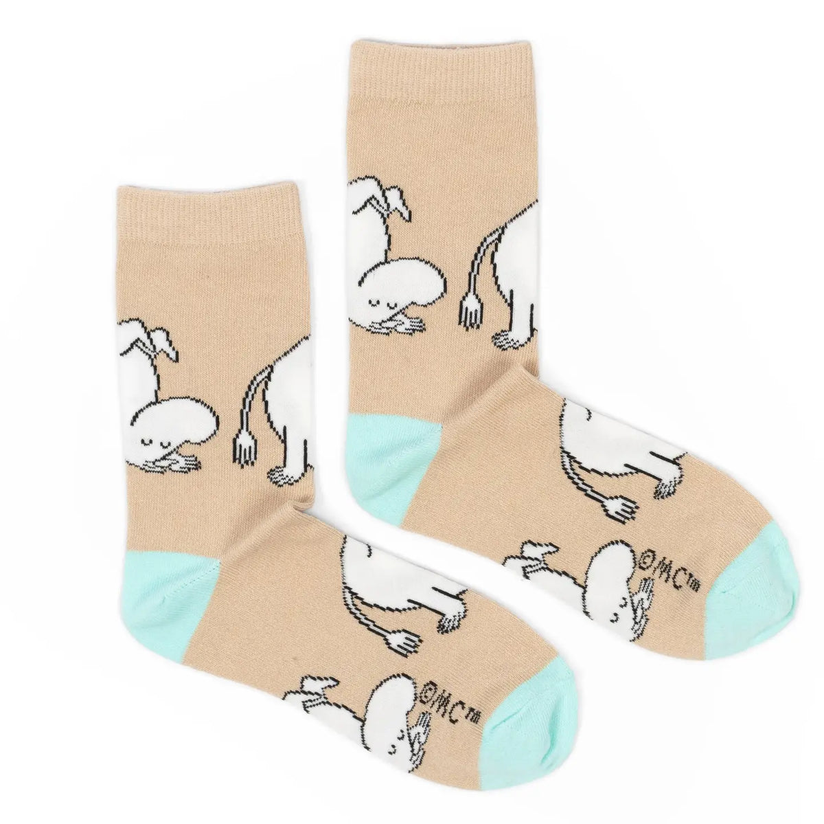Moomin Happiness Ladies Socks - Beige