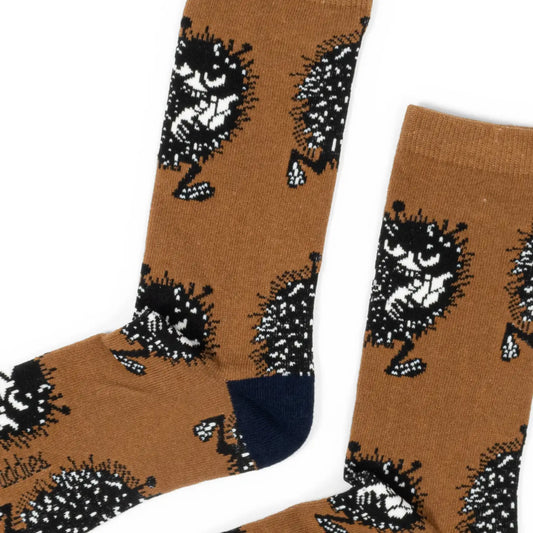 Stinky’s Getaway Men’s Socks - Brown