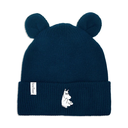 Moomintroll Winter Hat with Ears Kids - Navy