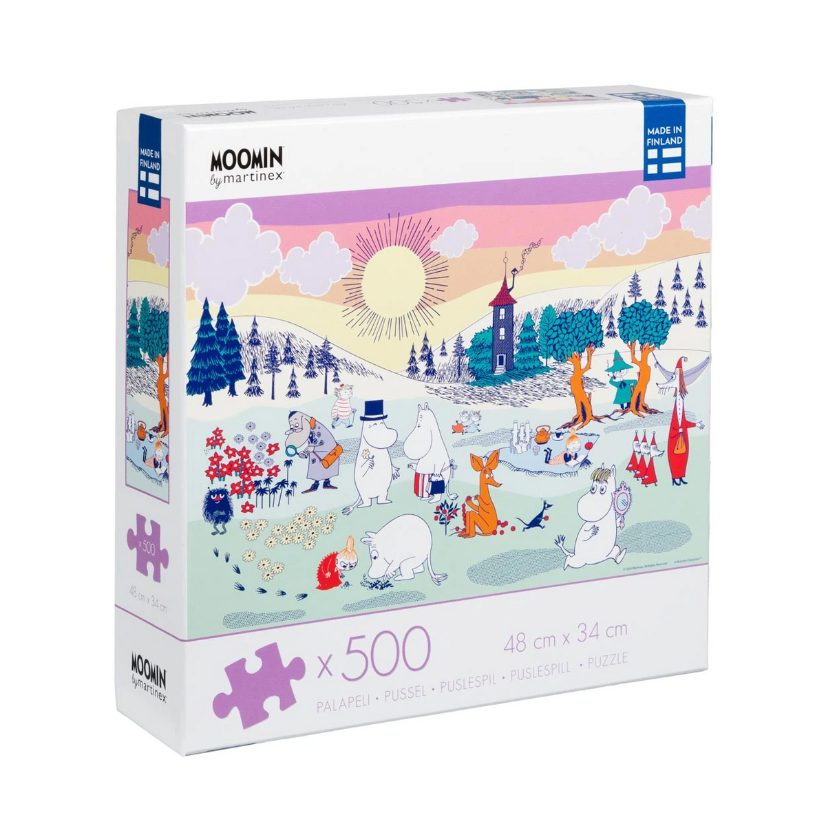 A Day in the Moominvalley - 500 Piece Jigsaw Puzzle