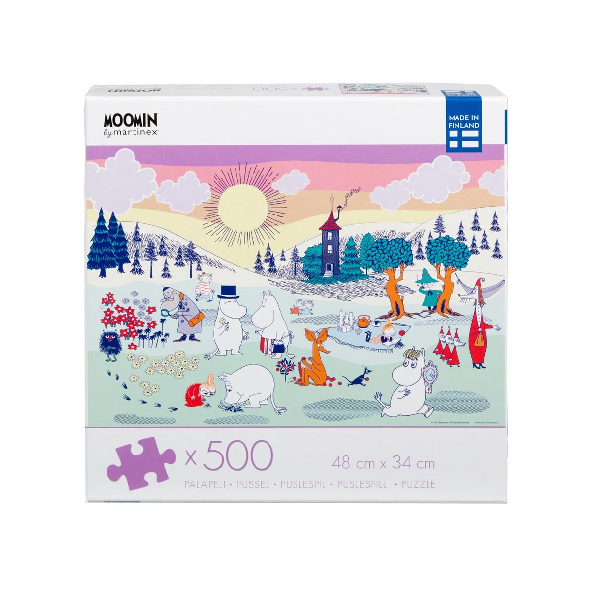 A Day in the Moominvalley - 500 Piece Jigsaw Puzzle