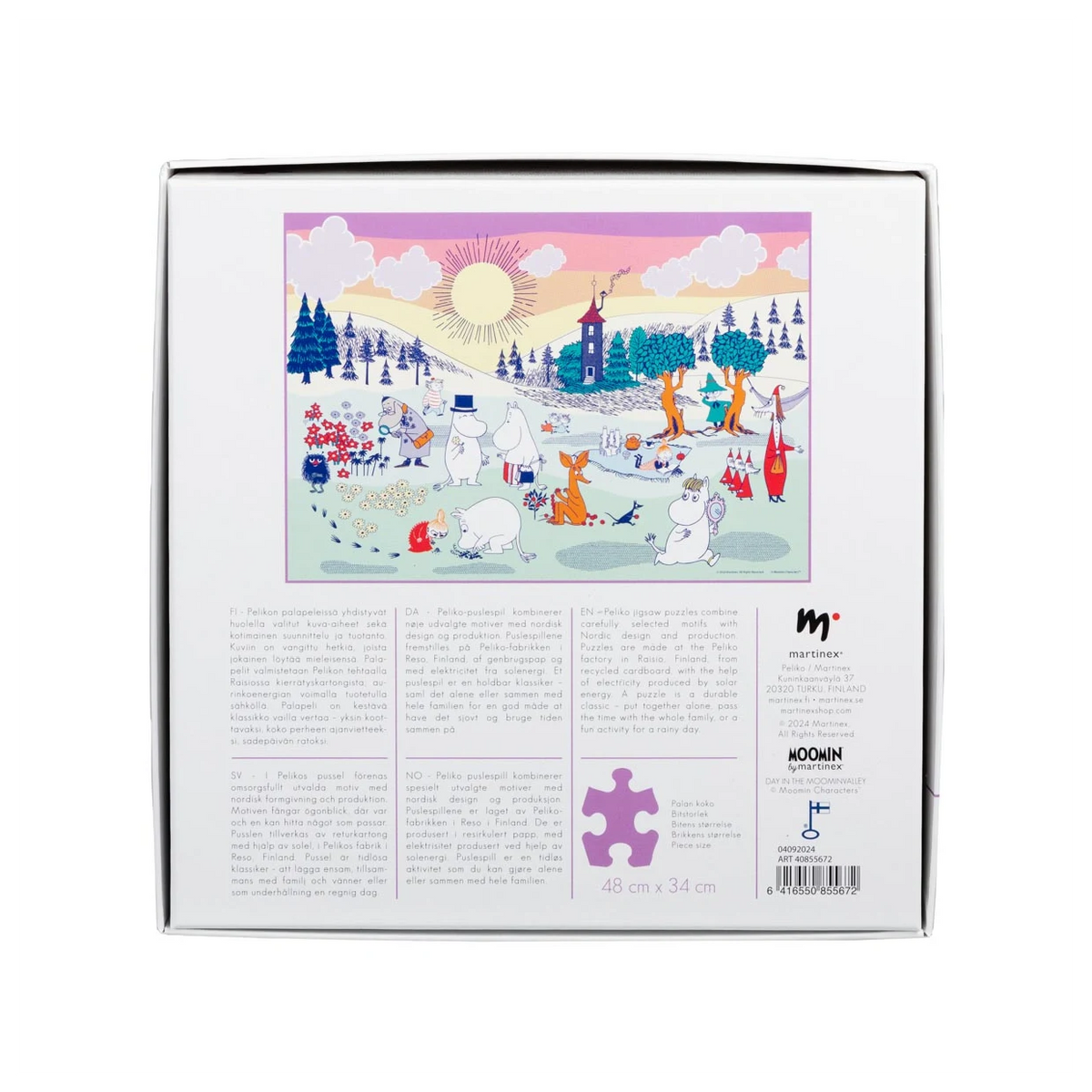 A Day in the Moominvalley - 500 Piece Jigsaw Puzzle