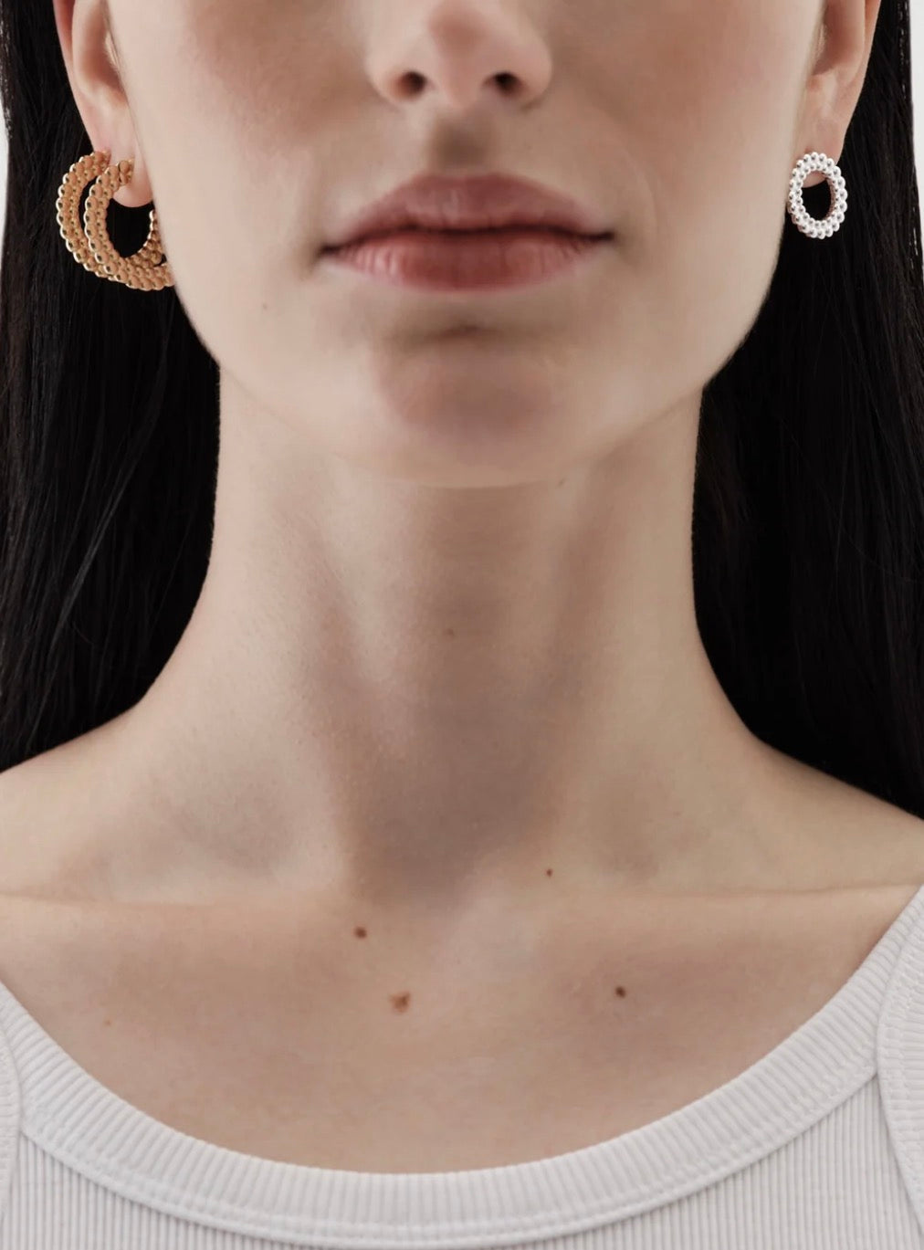 Circle of Light Silver Earrings - Medium