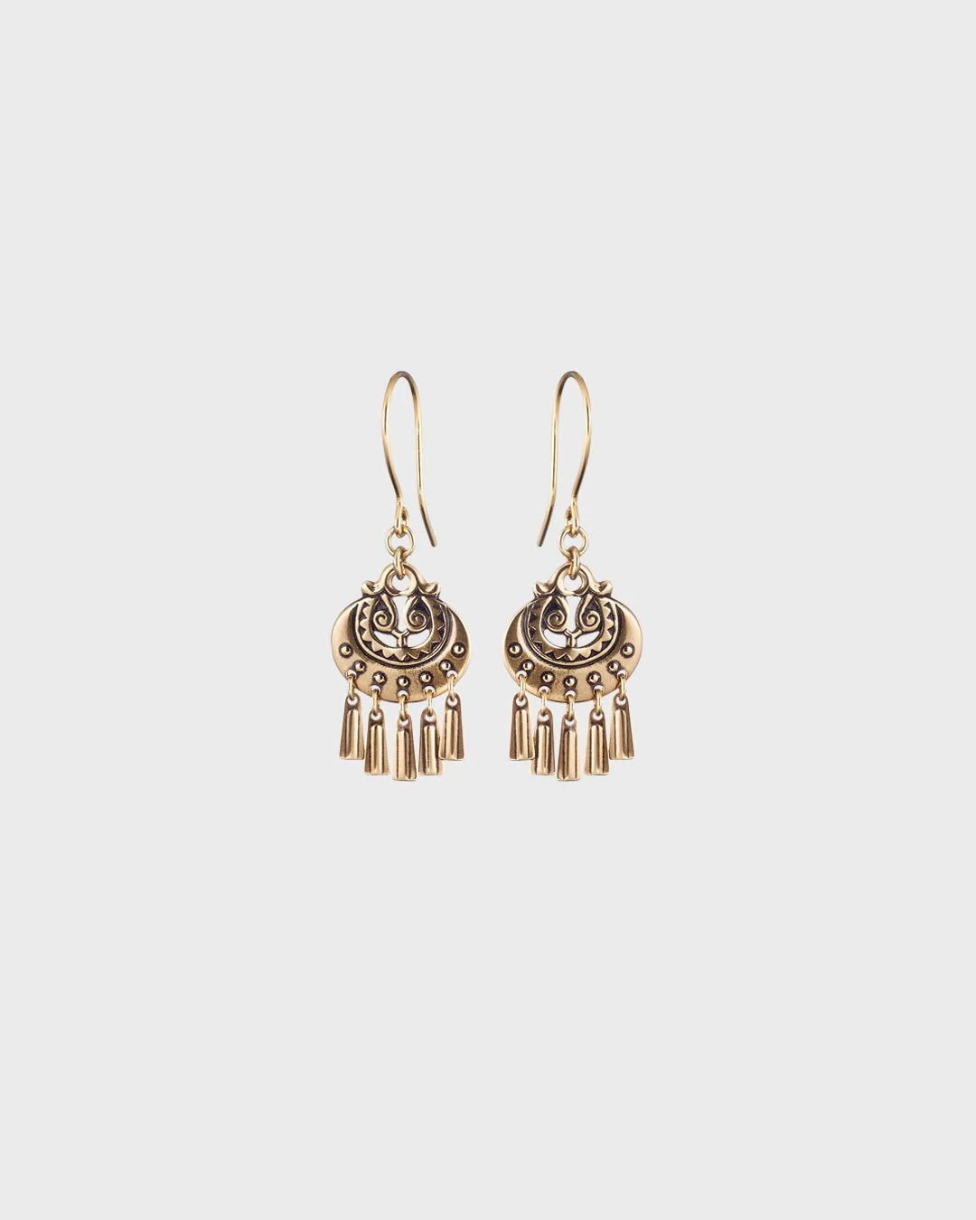 Moon Goddess Small Bronze Earrings