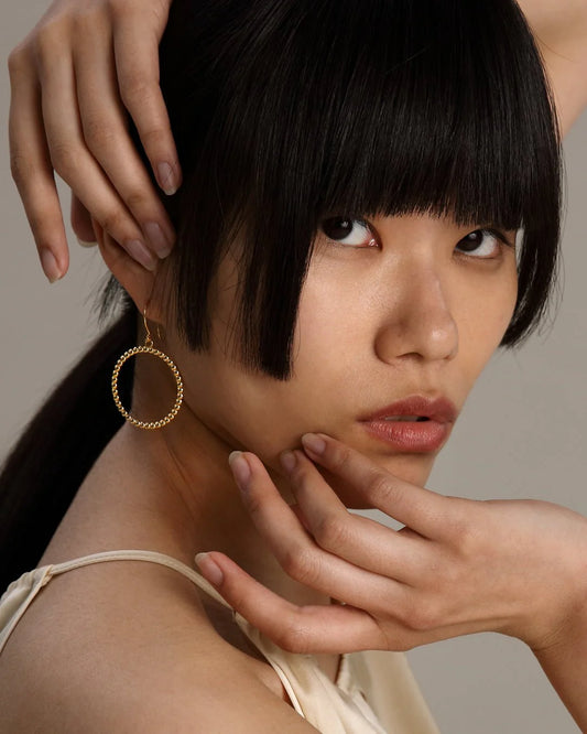 Circle of Light Bronze Earrings