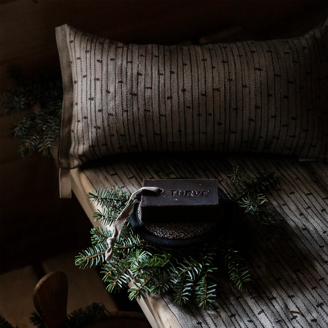 METSÄ Sauna Cover - Linen/Black 46x150cm