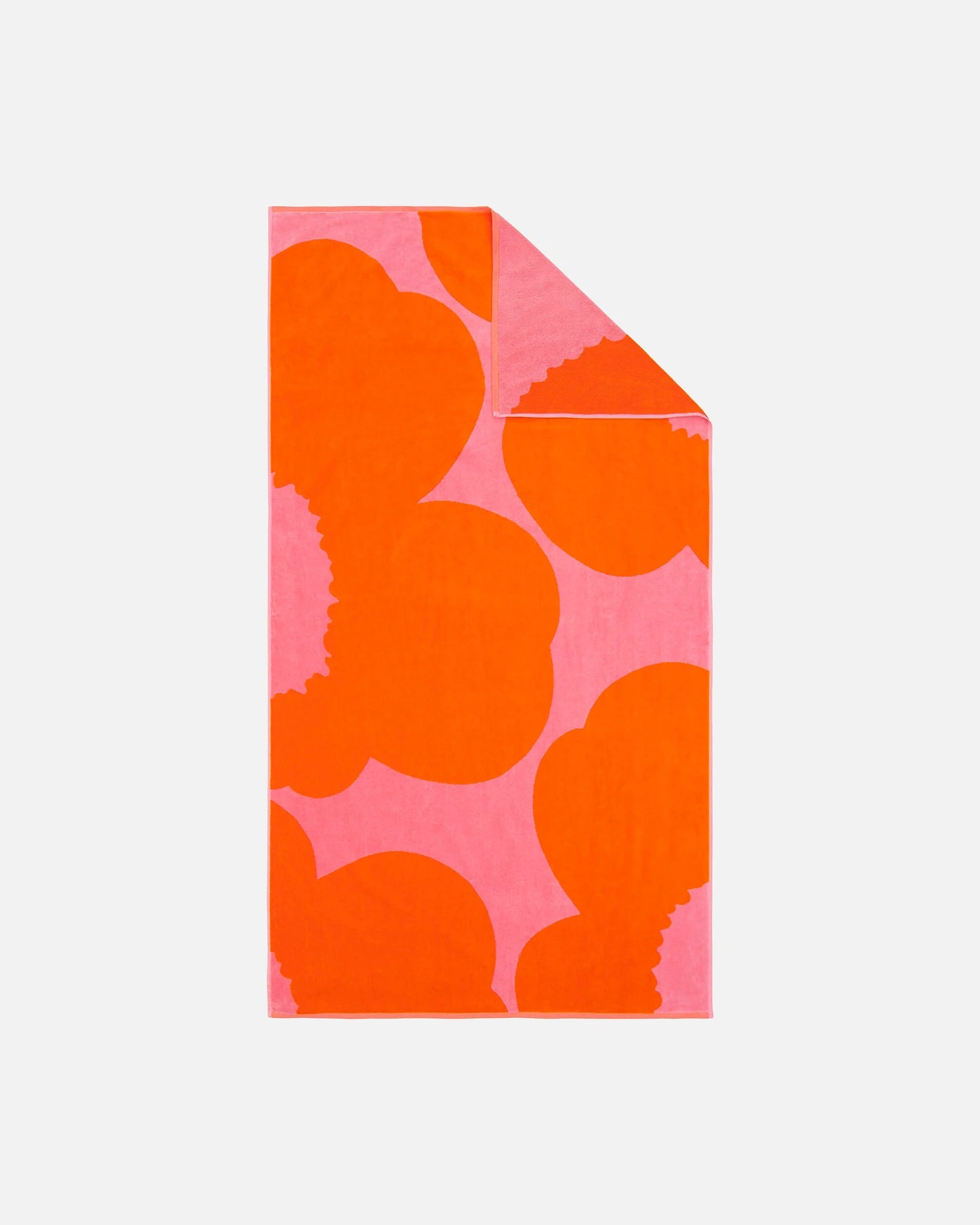 Iso Unikko Beach Towel - Pink, Orange
