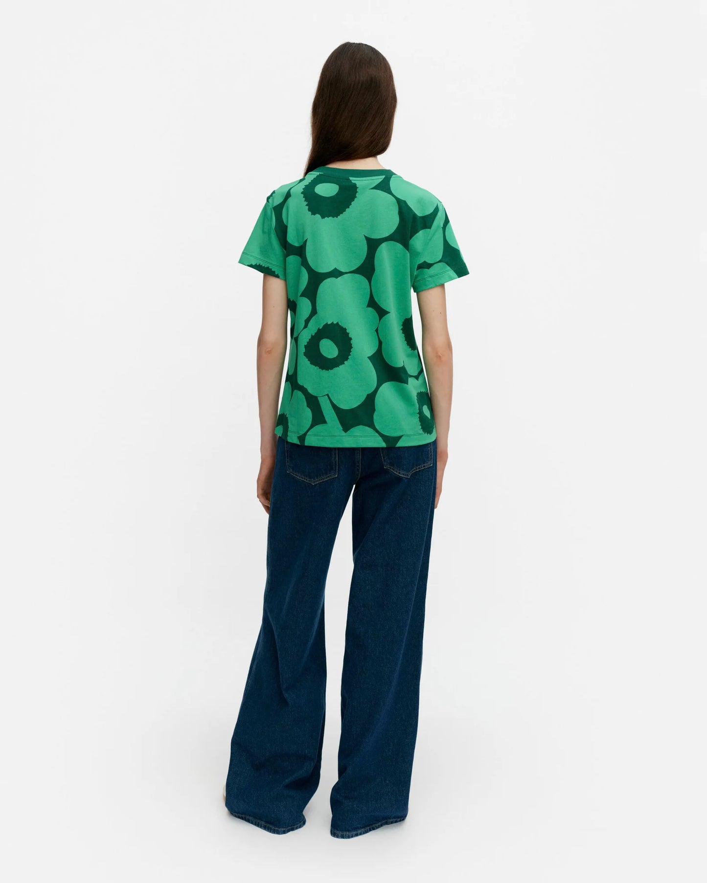 Heleys Unikko T Shirt. Green, Dark Green