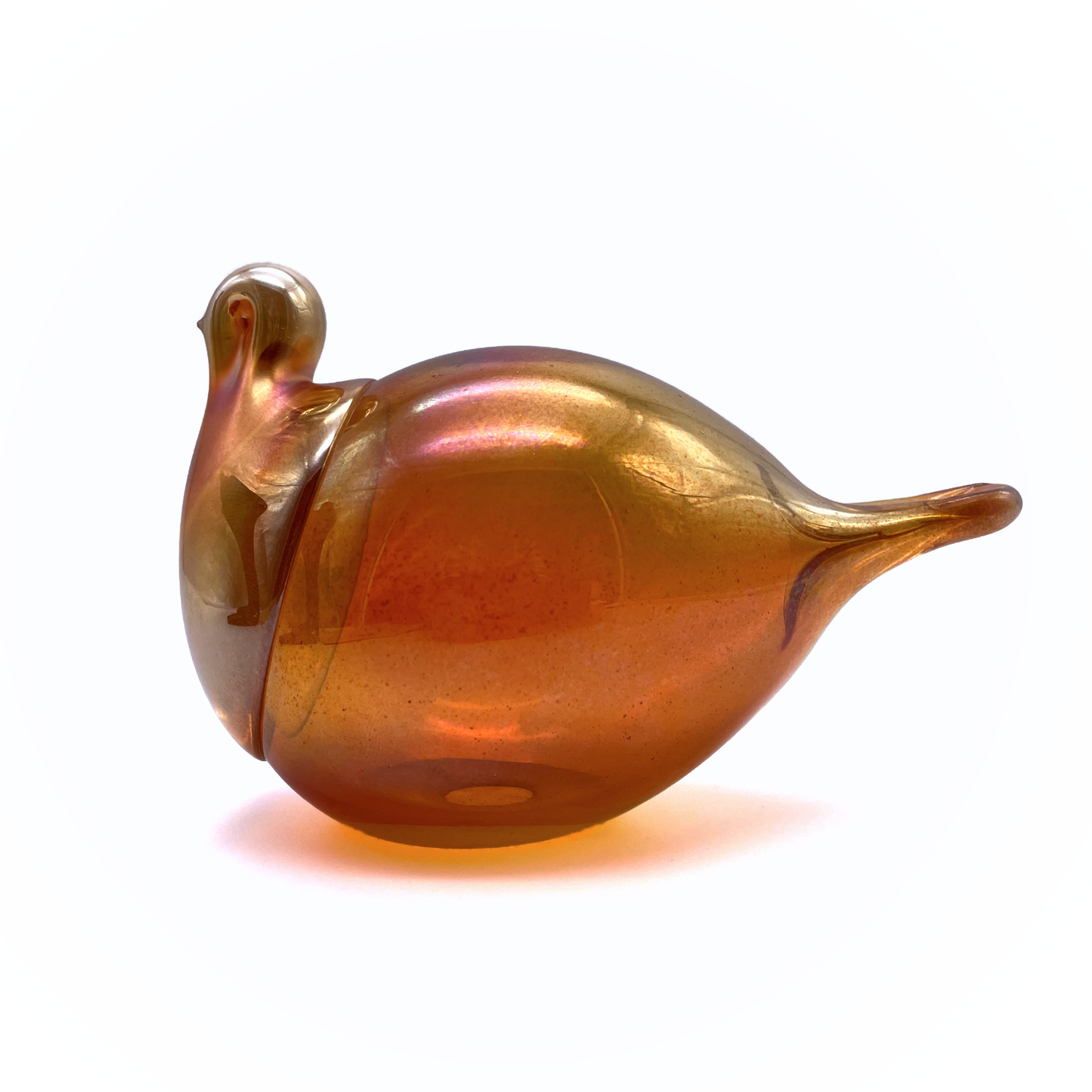Vintage Haaparanta Art Glass Bird – Hand Blown Lustre Bird