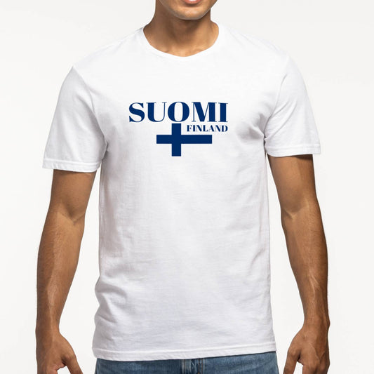 Suomi Finland White T-Shirt
