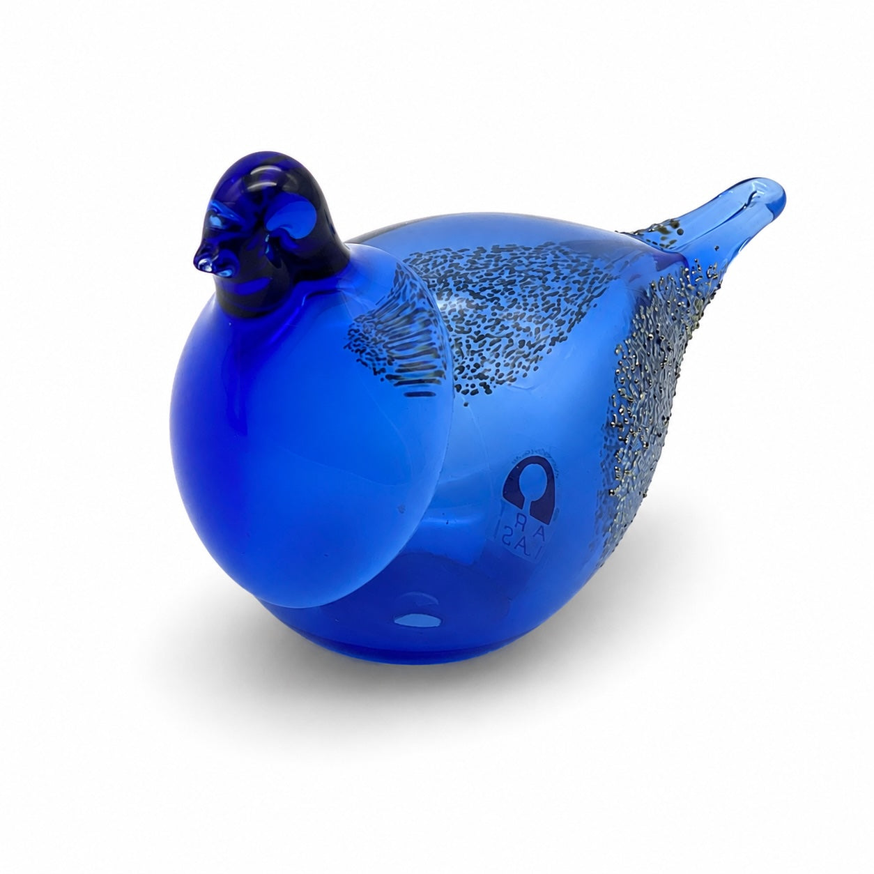 Vintage Art Lasi Glass Bird – Cobalt Blue | Finland, c. 1970s–1980s