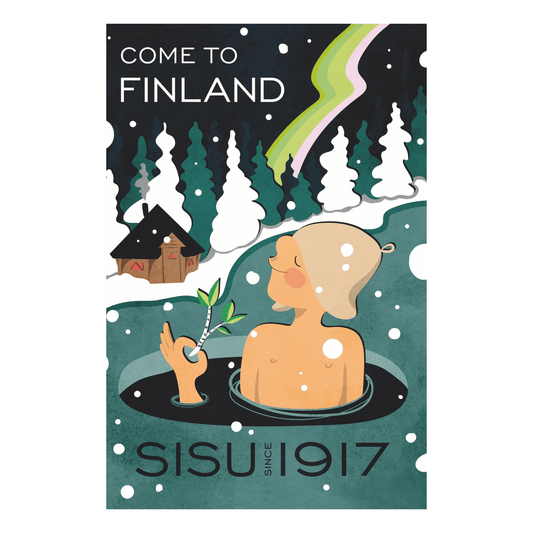Sisu in Finland Postcard – 4th Place: Finnish Travel Poster of the Year 2017