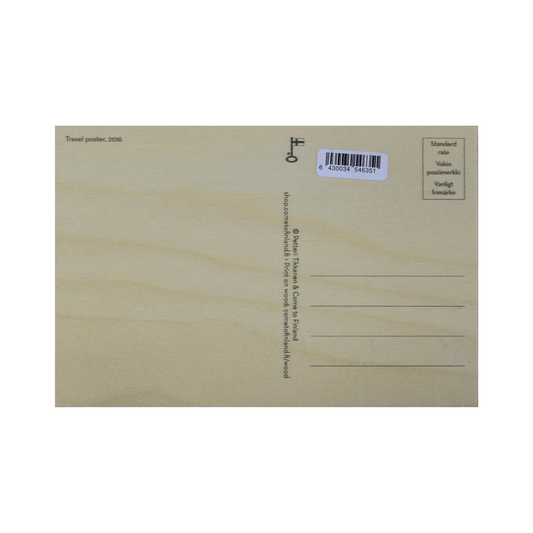 Come to Finland Wooden Postcard