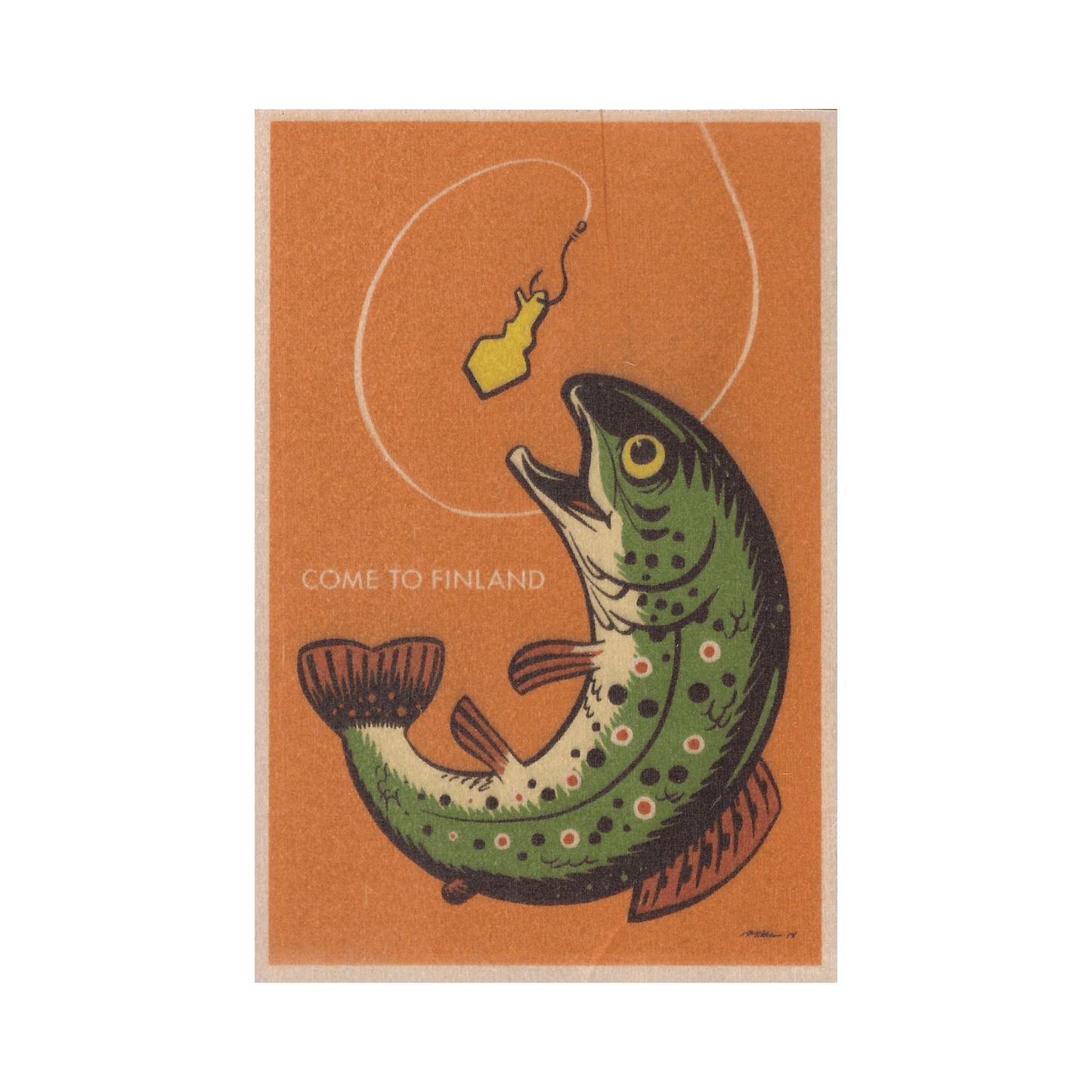 Come to Finland Wooden Postcard