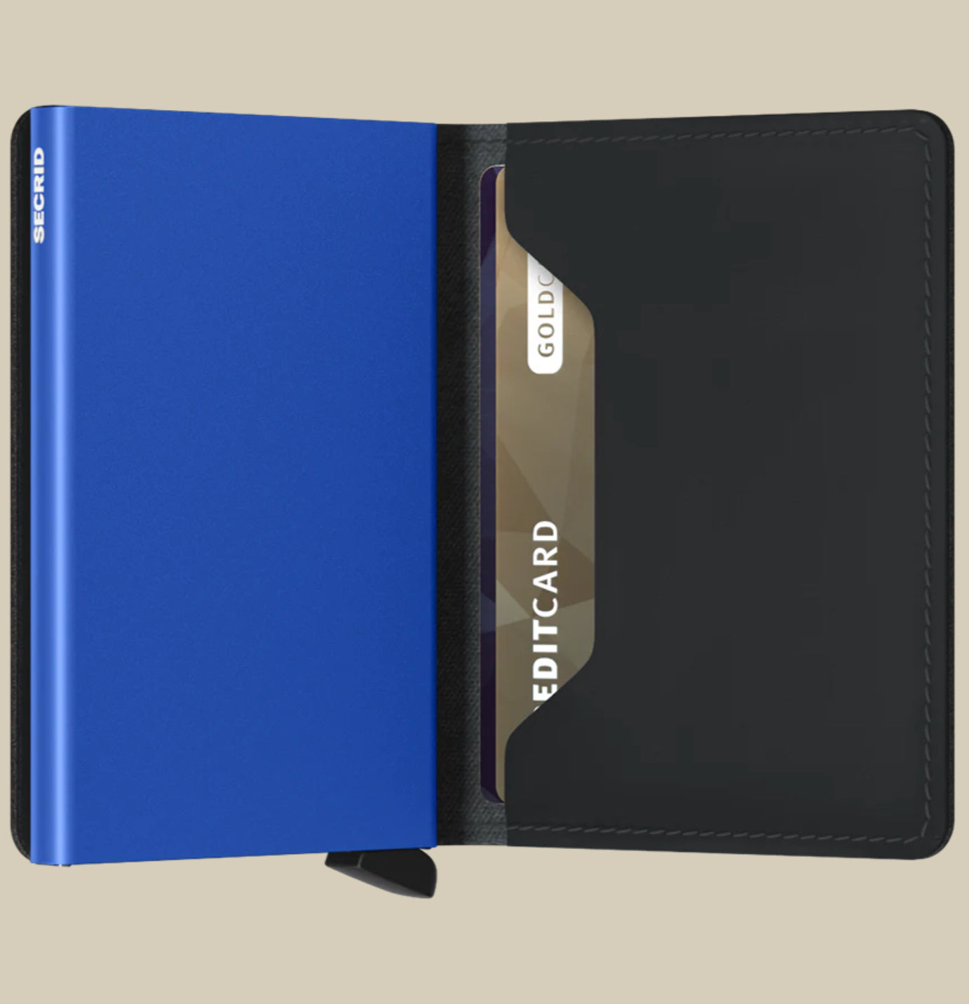 Slimwallet Matte Black & Blue