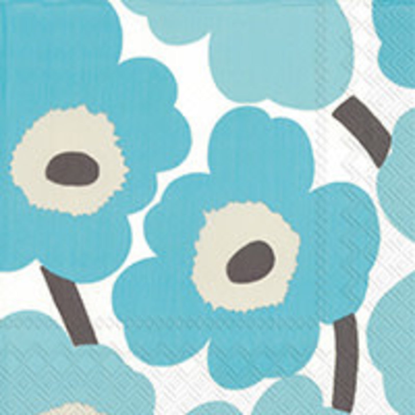 Unikko turquoise Luncheon Napkins