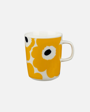Oiva / Unikko Yellow Mug- 250ml