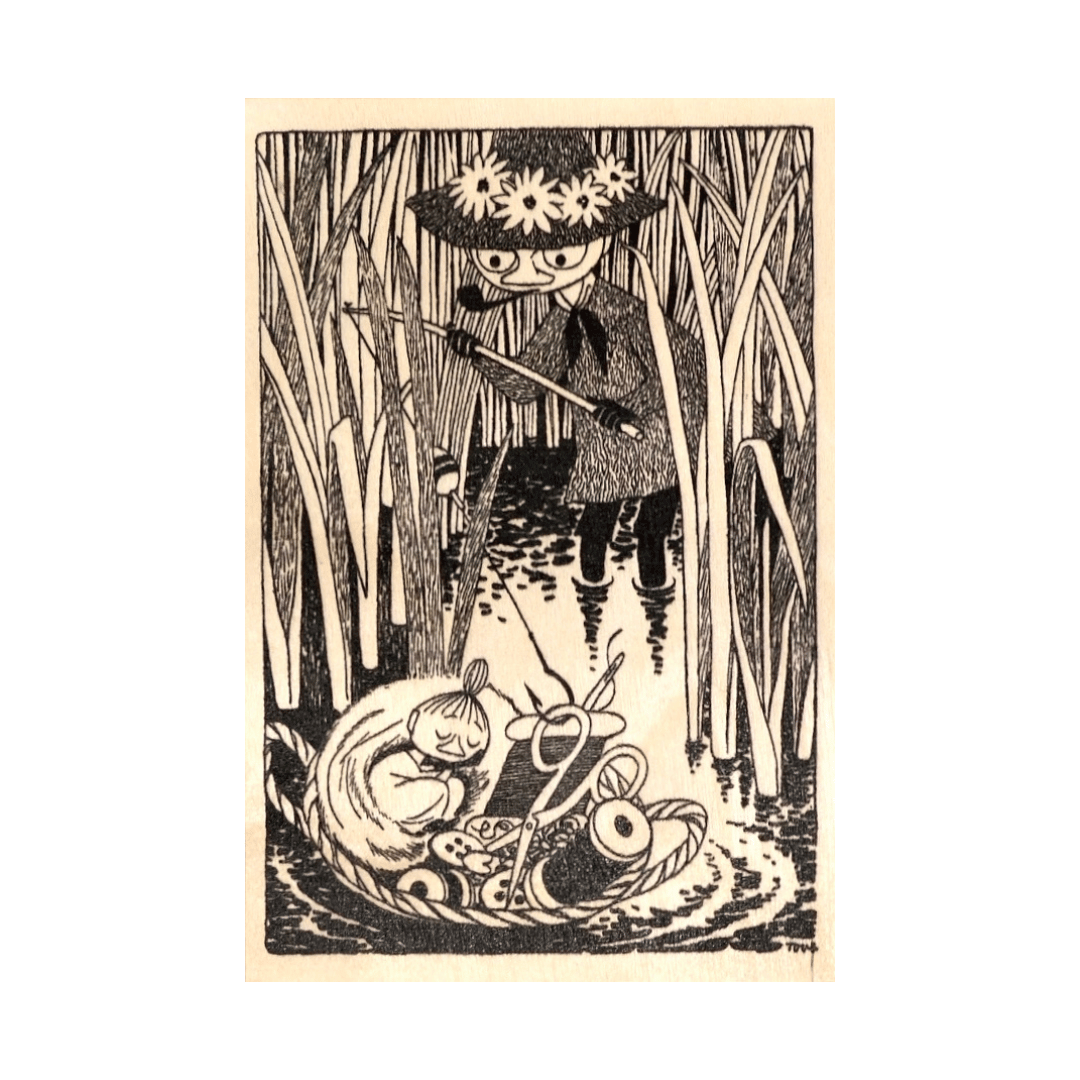 Little My Sleeping - Wooden Postcard