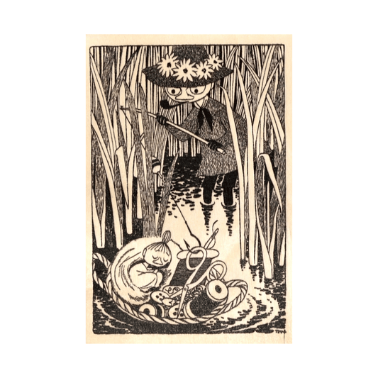 Little My Sleeping - Wooden Postcard