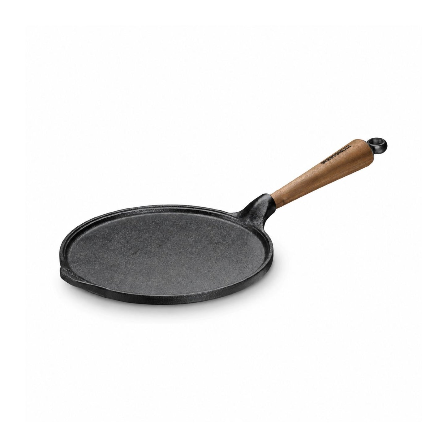 Skeppshult 9” Cast Iron Pancake (lätty) Pan With Walnut Handle