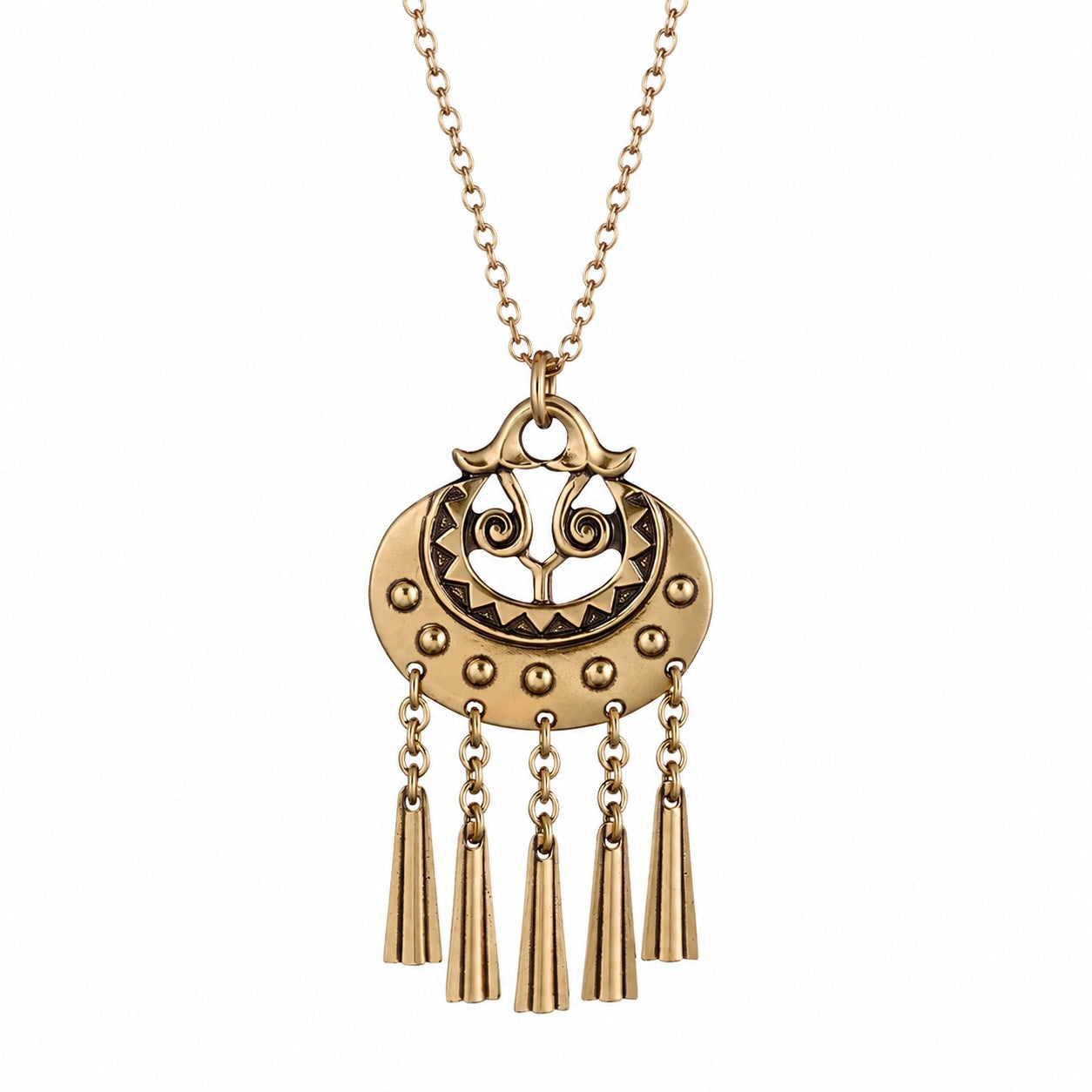 Moon Goddess Pendant Small - Bronze