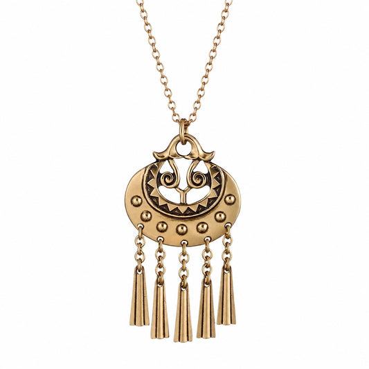 Moon Goddess Pendant Small - Bronze