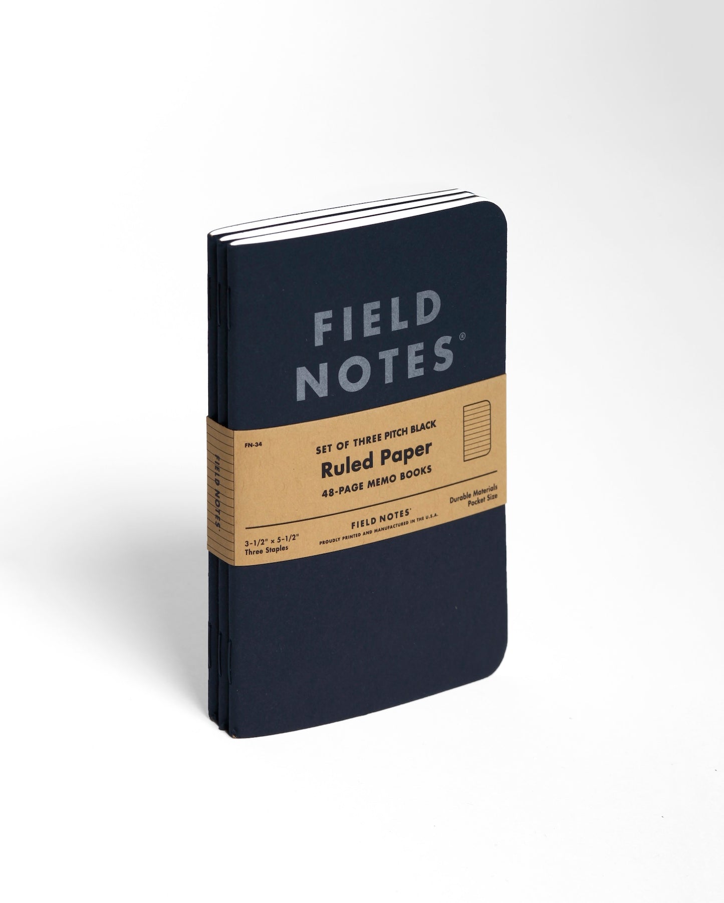 FIELD NOTES, Pitch Black Memo Books