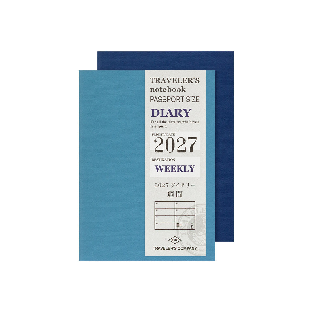 Traveler's notebook Passport size Refill 2027 Weekly + Memo