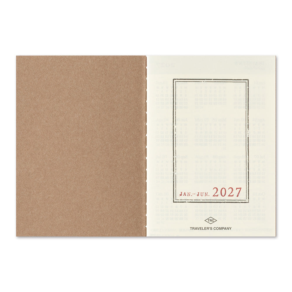 Traveler's notebook Passport size Refill 2027 Weekly + Memo