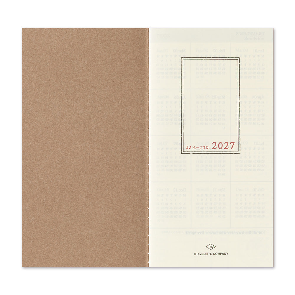 Traveler's notebook Refill 2027 Weekly + Memo
