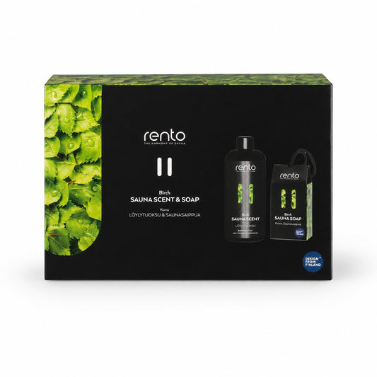 Rento Birch Sauna Gift Set – Sauna Scent & Soap