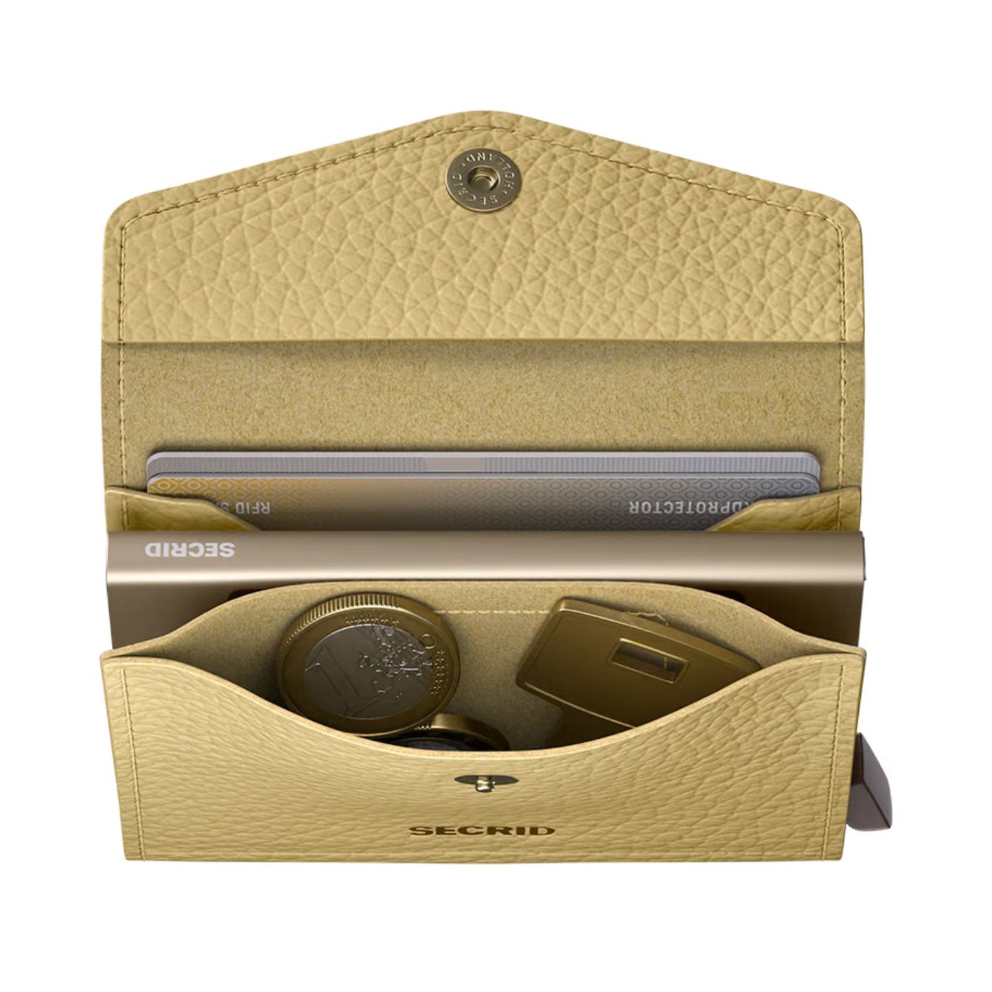 Envelope Wallet Pebble Butter Yellow