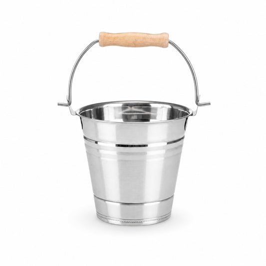4Living Stainless Steel Sauna Bucket – 2L