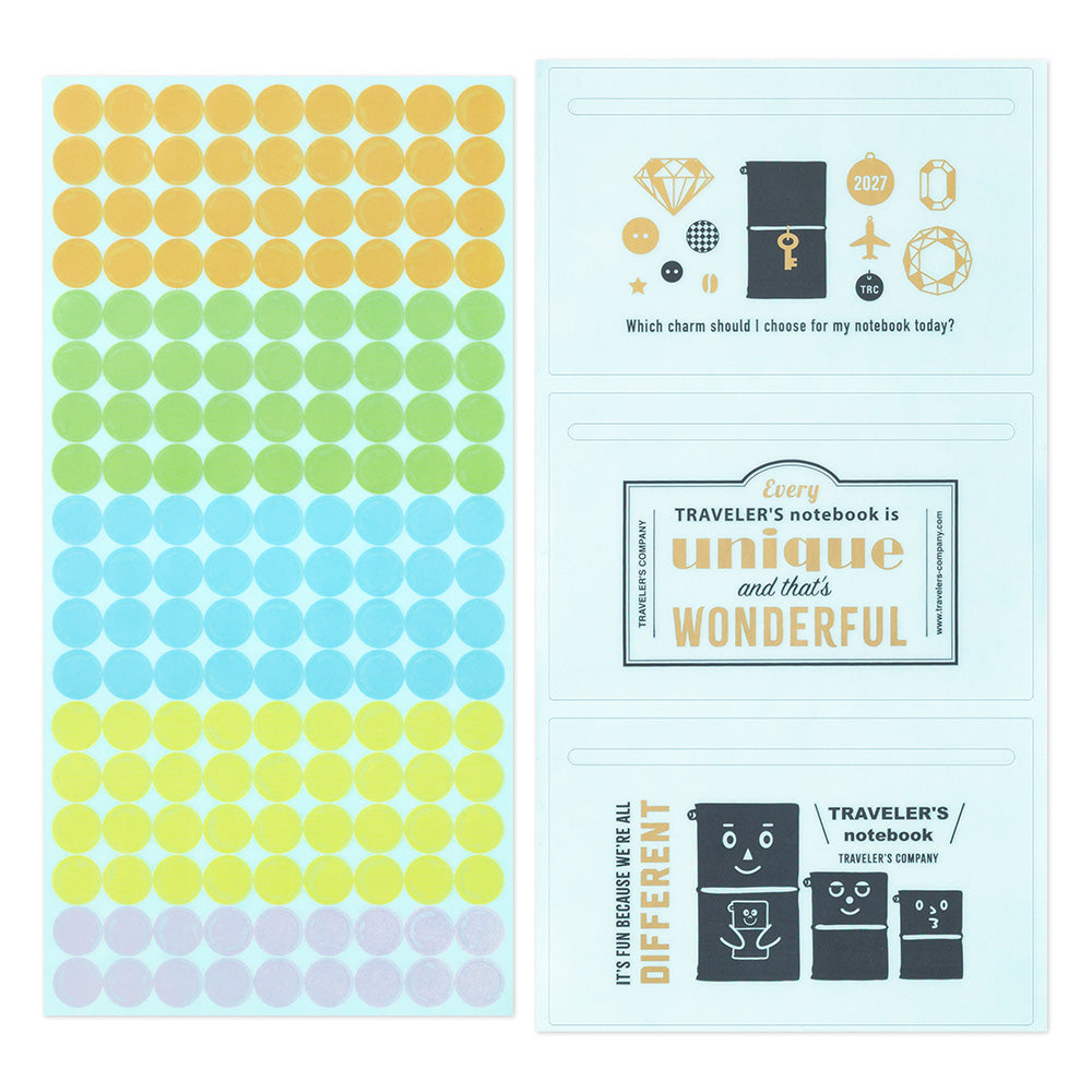Traveler's notebook Customized Sticker Set for Diary 2027