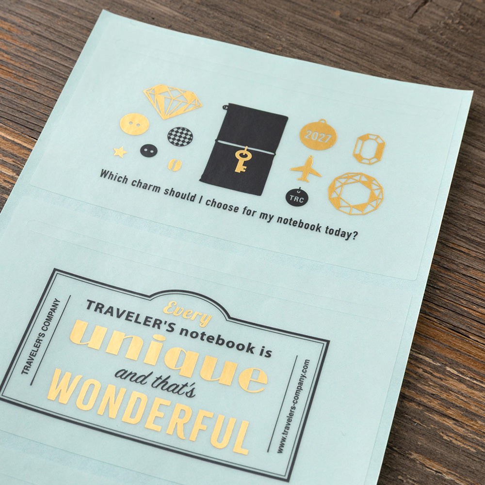 Traveler's notebook Customized Sticker Set for Diary 2027