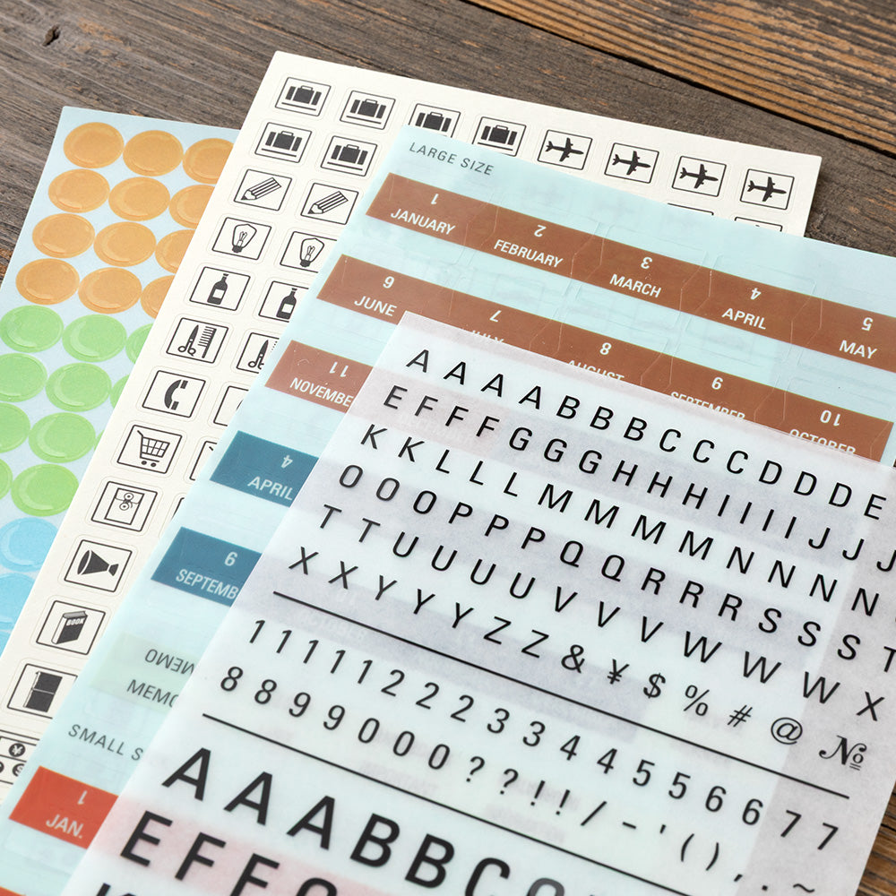 Traveler's notebook Customized Sticker Set for Diary 2027