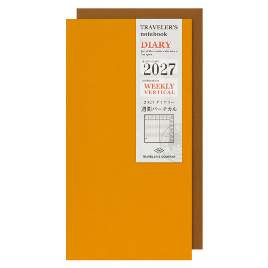 Traveler's notebook Refill 2027 Weekly Vertical